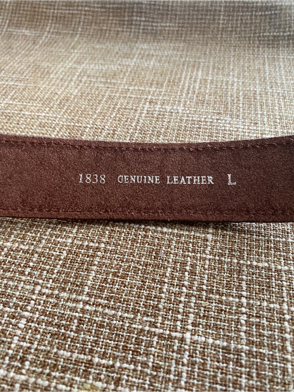 Most Wanted Genuine Leather Belt in Brown with Teal Pattern - Picture 6 of 6